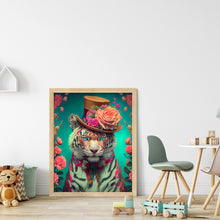 Load image into Gallery viewer, Tiger (40*50CM) 11CT 3 Stamped Cross Stitch
