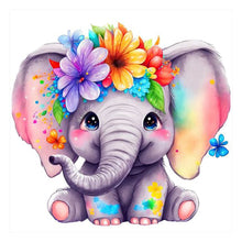 Load image into Gallery viewer, Flower (45x45CM) 9CT 4 Stamped Cross Stitch
