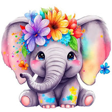 Load image into Gallery viewer, Flower (45x45CM) 9CT 4 Stamped Cross Stitch
