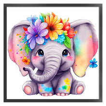 Load image into Gallery viewer, Flower (45x45CM) 9CT 4 Stamped Cross Stitch
