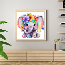 Load image into Gallery viewer, Flower (45x45CM) 9CT 4 Stamped Cross Stitch
