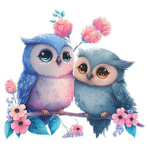 Owl (45x45CM) 9CT 4 Stamped Cross Stitch