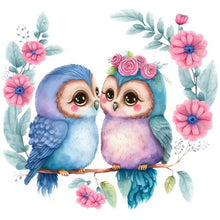 Load image into Gallery viewer, Owl (45*45CM) 9CT 4 Stamped Cross Stitch
