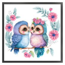 Load image into Gallery viewer, Owl (45*45CM) 9CT 4 Stamped Cross Stitch
