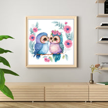 Load image into Gallery viewer, Owl (45*45CM) 9CT 4 Stamped Cross Stitch
