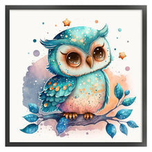 Load image into Gallery viewer, Owl (45*45CM) 9CT 4 Stamped Cross Stitch
