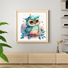 Load image into Gallery viewer, Owl (45*45CM) 9CT 4 Stamped Cross Stitch
