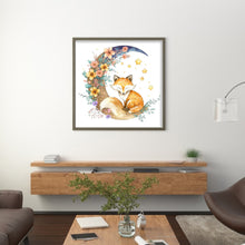 Load image into Gallery viewer, Fox (45*45CM) 9CT 4 Stamped Cross Stitch
