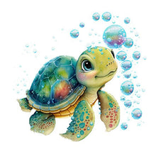 Load image into Gallery viewer, Turtle (45*45CM) 9CT 4 Stamped Cross Stitch

