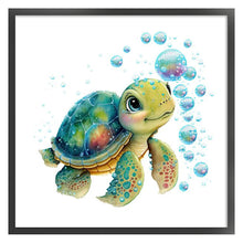 Load image into Gallery viewer, Turtle (45*45CM) 9CT 4 Stamped Cross Stitch
