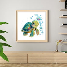 Load image into Gallery viewer, Turtle (45*45CM) 9CT 4 Stamped Cross Stitch
