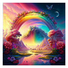 Load image into Gallery viewer, Rainbow (50*50CM) 14CT 2 Stamped Cross Stitch
