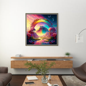 Rainbow (50*50CM) 14CT 2 Stamped Cross Stitch