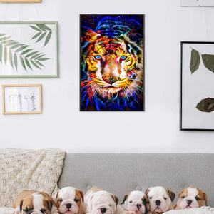 Tiger (40*60CM) 11CT 3 Stamped Cross Stitch
