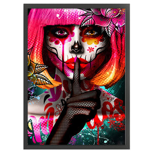 Girl (50*70CM) 11CT 3 Stamped Cross Stitch