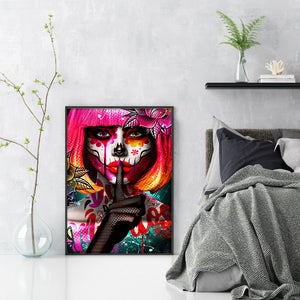 Girl (50*70CM) 11CT 3 Stamped Cross Stitch