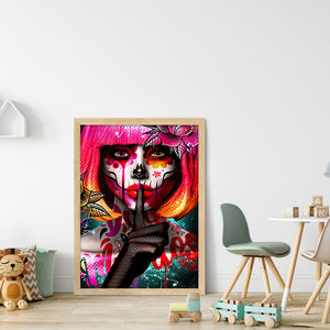 Girl (50*70CM) 11CT 3 Stamped Cross Stitch