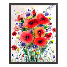 Load image into Gallery viewer, Poppy (40x50CM) 11CT 3 Stamped Cross Stitch
