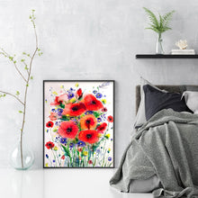 Load image into Gallery viewer, Poppy (40x50CM) 11CT 3 Stamped Cross Stitch
