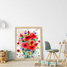 Load image into Gallery viewer, Poppy (40x50CM) 11CT 3 Stamped Cross Stitch
