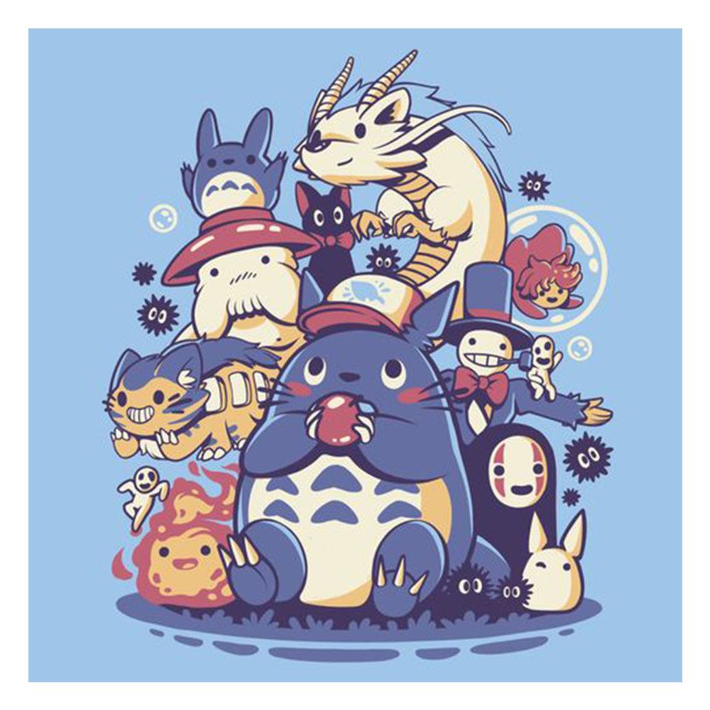 Totoro (50x50CM) 11CT 3 Stamped Cross Stitch