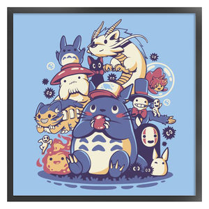 Totoro (50x50CM) 11CT 3 Stamped Cross Stitch