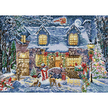 Load image into Gallery viewer, Joy Sunday Christmas Eve (62*42CM) 14CT 2 Stamped Cross Stitch
