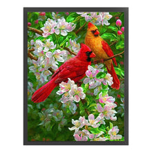 Load image into Gallery viewer, Cardinal (40x50CM) 11CT 3 Stamped Cross Stitch
