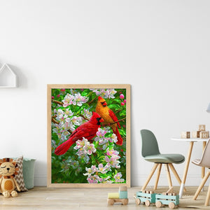 Cardinal (40x50CM) 11CT 3 Stamped Cross Stitch