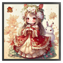 Load image into Gallery viewer, Rabbit (50*50CM) 11CT 3 Stamped Cross Stitch
