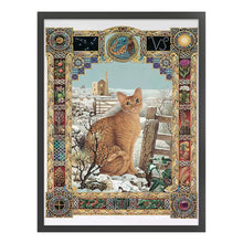 Load image into Gallery viewer, Cat (40*50CM) 11CT 3 Stamped Cross Stitch
