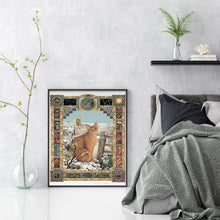 Load image into Gallery viewer, Cat (40*50CM) 11CT 3 Stamped Cross Stitch

