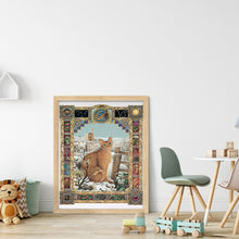 Load image into Gallery viewer, Cat (40*50CM) 11CT 3 Stamped Cross Stitch
