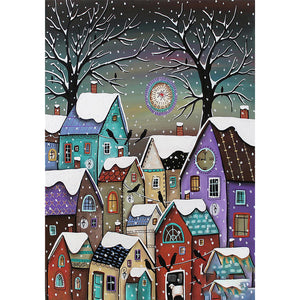 Snowscape (40*56CM) 11CT 3 Stamped Cross Stitch