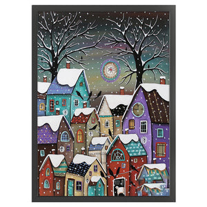 Snowscape (40*56CM) 11CT 3 Stamped Cross Stitch
