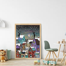Load image into Gallery viewer, Snowscape (40*56CM) 11CT 3 Stamped Cross Stitch
