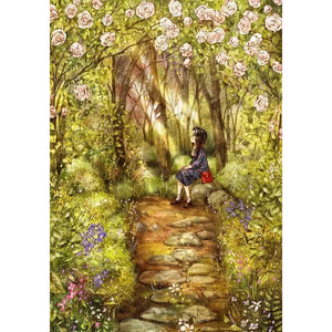 Forest Girl (50*66CM) 11CT 3 Stamped Cross Stitch