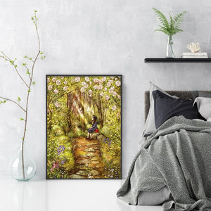 Forest Girl (50*66CM) 11CT 3 Stamped Cross Stitch