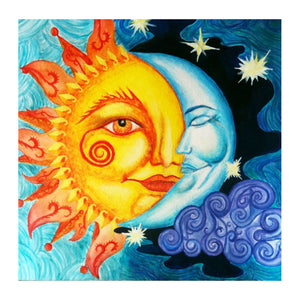 Sun Moon (40*40CM) 11CT 3 Stamped Cross Stitch