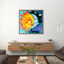 Load image into Gallery viewer, Sun Moon (40*40CM) 11CT 3 Stamped Cross Stitch

