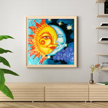 Load image into Gallery viewer, Sun Moon (40*40CM) 11CT 3 Stamped Cross Stitch
