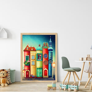Castle (40*56CM) 11CT 3 Stamped Cross Stitch
