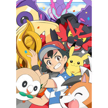 Load image into Gallery viewer, Pokemon (40*55CM) 11CT 3 Stamped Cross Stitch
