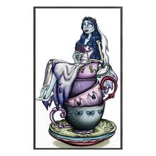 Load image into Gallery viewer, Tea Cup Princess (30*50CM) 11CT 3 Stamped Cross Stitch
