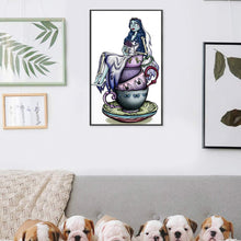 Load image into Gallery viewer, Tea Cup Princess (30*50CM) 11CT 3 Stamped Cross Stitch
