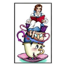 Load image into Gallery viewer, Tea Cup Princess (30*50CM) 11CT 3 Stamped Cross Stitch
