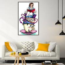Load image into Gallery viewer, Tea Cup Princess (30*50CM) 11CT 3 Stamped Cross Stitch
