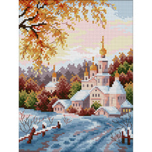 Load image into Gallery viewer, Joy Sunday Temple (20*27CM) 14CT 2 Stamped Cross Stitch

