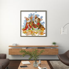 Load image into Gallery viewer, Joy Sunday Dogs (27*29CM) 14CT 2 Stamped Cross Stitch
