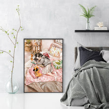 Load image into Gallery viewer, Girl (50*70CM) 11CT 3 Stamped Cross Stitch
